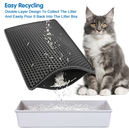 Double-Layer Cat Litter Mat