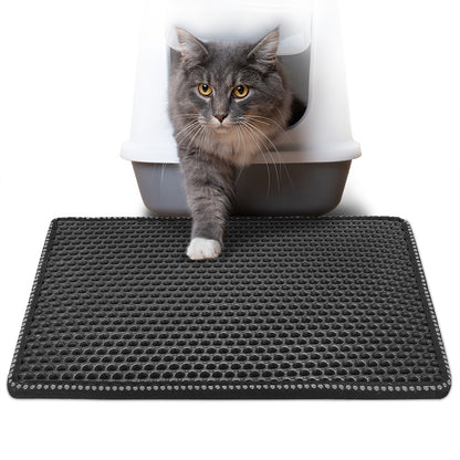 Double-Layer Cat Litter Mat