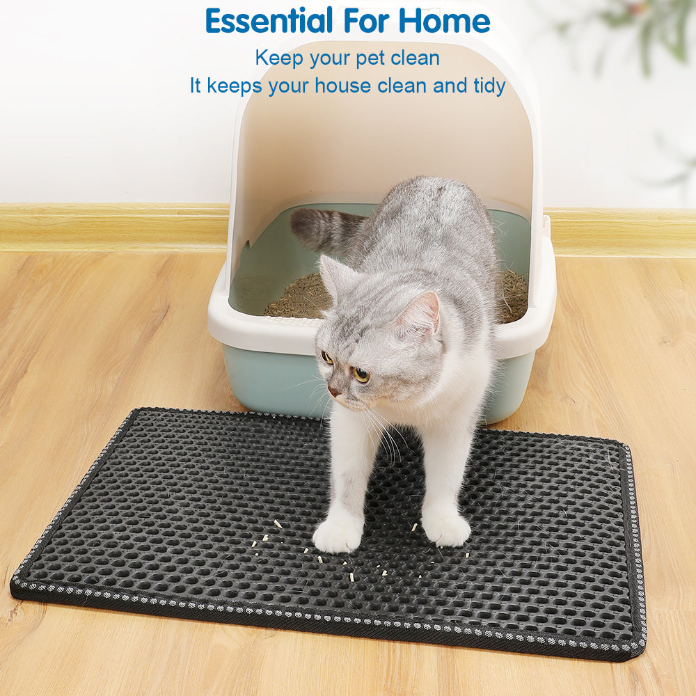Double-Layer Cat Litter Mat