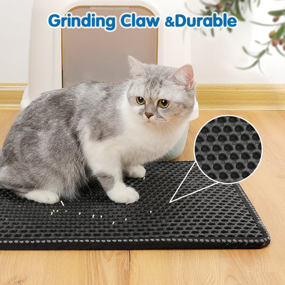 Double-Layer Cat Litter Mat