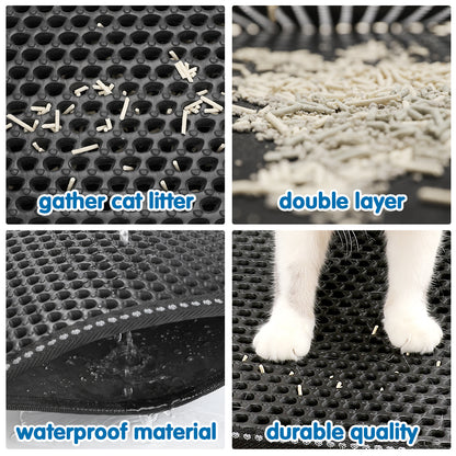 Double-Layer Cat Litter Mat